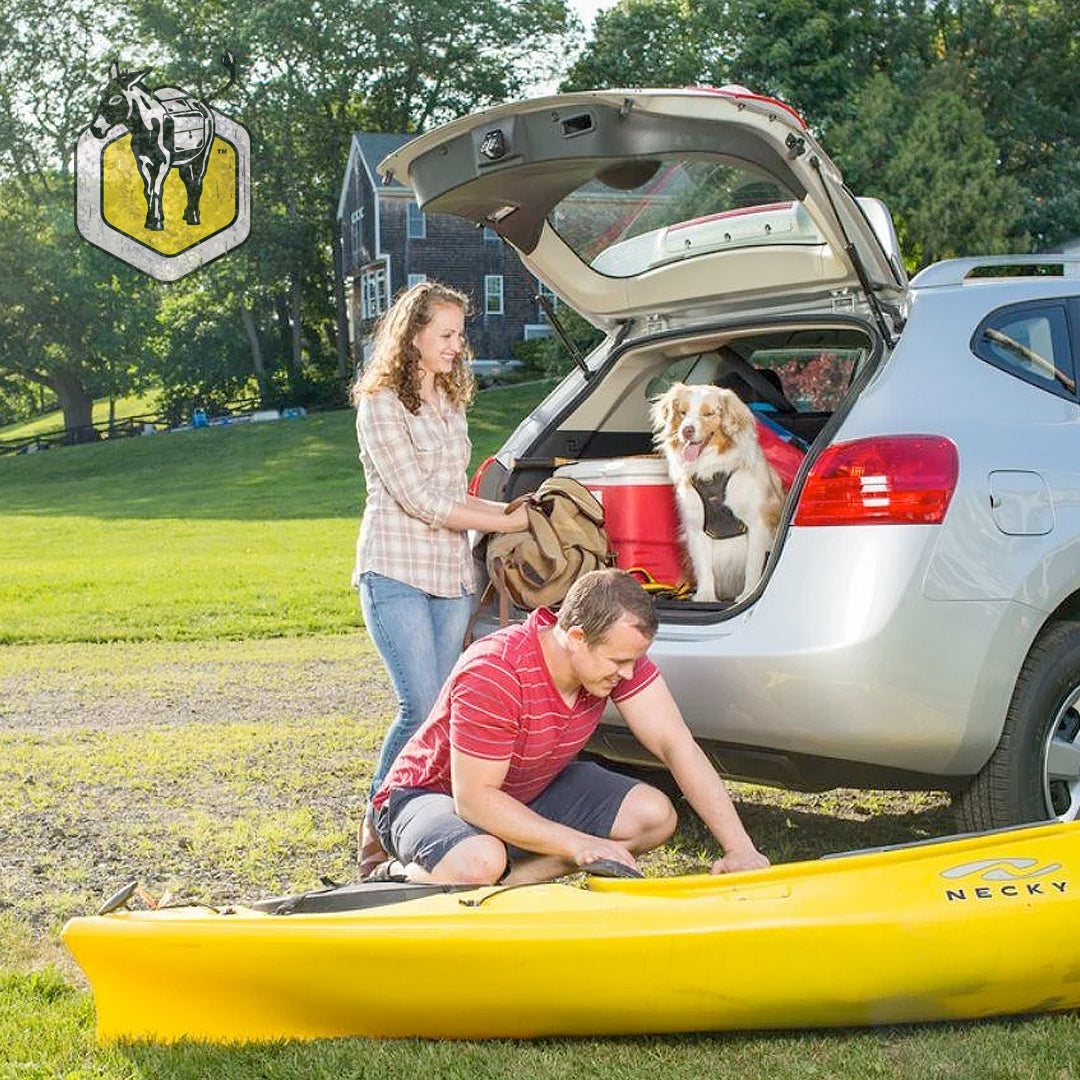 Create space for a dog in a car Sloggn Gear Company